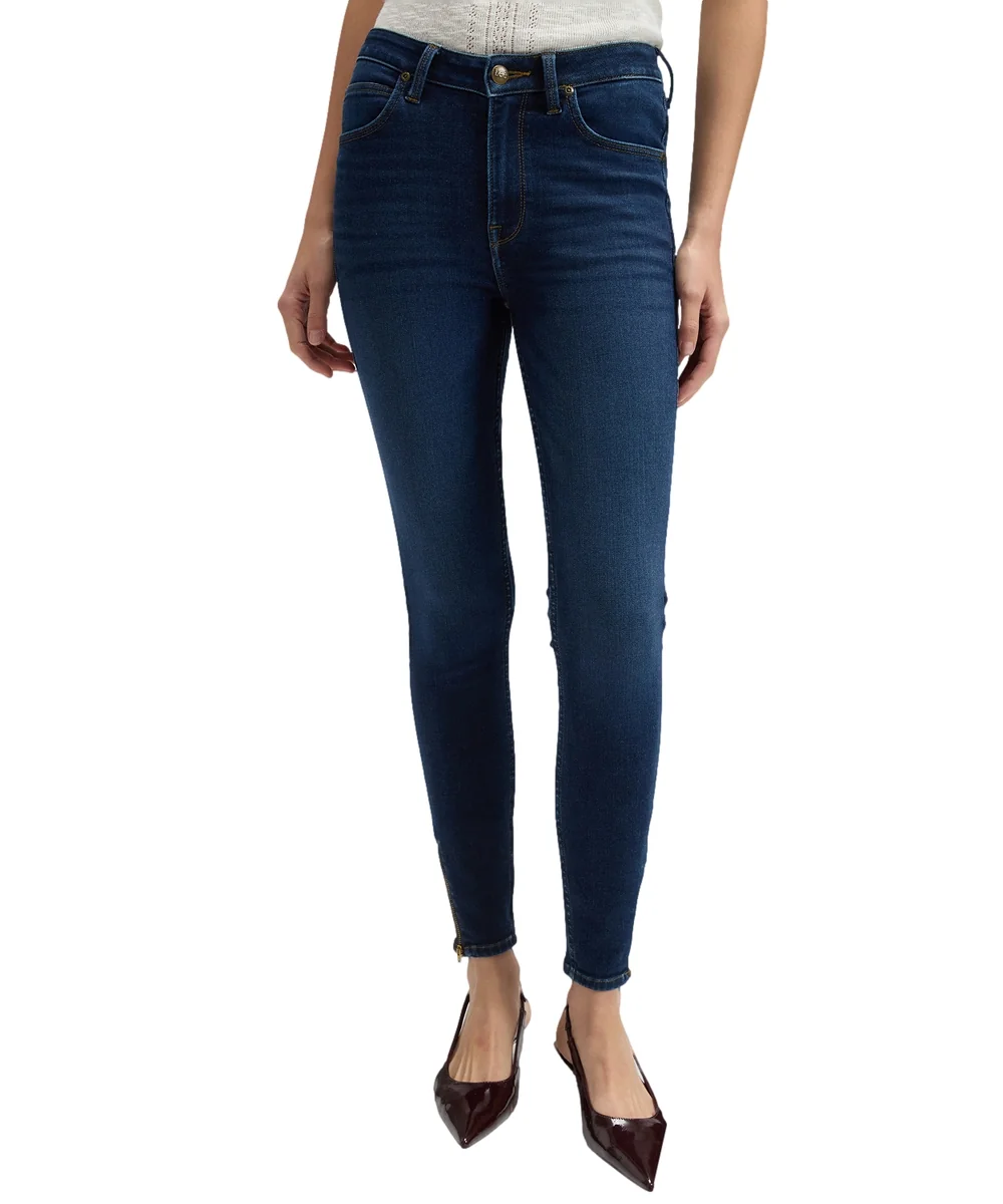 Jeansy Lee Scarlett High Zip 112376731 Mid Cap W 29 / L 31