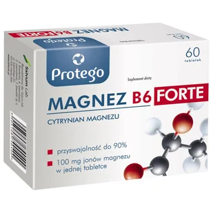 Protego Magnez B6 Forte, 60 tabletek - Witaminy i minerały - miniaturka - grafika 1
