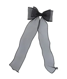 Solida Duckclip mit Schleife, schwarz Klamry do włosów 1 szt. - Ozdoby do włosów - miniaturka - grafika 1