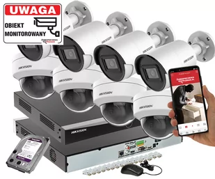 Zestaw monitoringu posesji 8 kamer HIKVISION DS-2CD2043G2-I/DS-2CD2143G2-I Pełna Analityka Acusense 4Mpx + Switch PoE - Zestawy do monitoringu - miniaturka - grafika 1