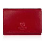 Portfele - Portfel Damski Klasyczny Skórzany Czerwony Paolo Peruzzi T-32-Rd - miniaturka - grafika 1