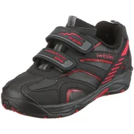 Buty dla dziewczynek - Swissies Storm BF0009M2M0AG półbuty dziecięce, uniseks, czarny - czarno-czarno-czerwony. - 30 EU - miniaturka - grafika 1