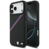 Etui i futerały do telefonów - Etui BMW M Tricolor Metal Logo MagSafe do iPhone 17 Pro Max czarny - miniaturka - grafika 1