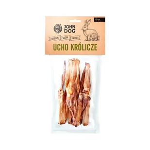 John Dog Suszone Ucho Królicze Dla Psa 10szt. Przysmak - Przysmaki dla psów John Dog Suszone Ucho Królicze Dla Psa 10szt. Przysmak - Przysmaki dla psów - miniaturka - grafika 2
