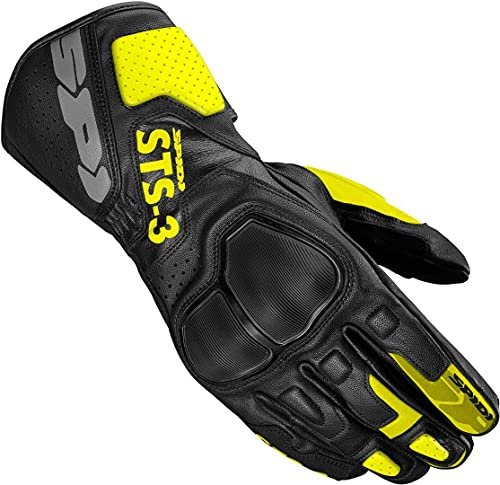SPIDI STS-R3 Rękawice motocyklowe (Czarny/Żółty, XL)