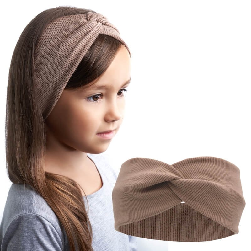 OPASKA PRZEPLATANA TURBAN bawełniana USZY DZIECI S