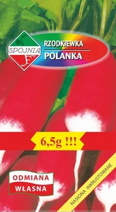 NASIONA Rzodkiewka Polanka 6,5g SPÓJNIA 325492 - Nasiona i cebule - miniaturka - grafika 1