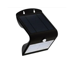 LED Kinkiet solarny z czujnikiem LED/3W/3,7V 3000/4000K IP65 czarny - Lampy ogrodowe - miniaturka - grafika 1