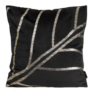 Poszewki na poduszki - Poszewka 45 x 45 Eurofirany Velvet Blink 38 Czarny - miniaturka - grafika 1