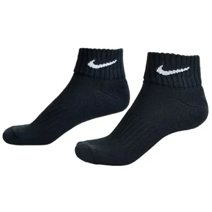 Skarpety Nike Value Cotton Quarter 3pary SX4926 (kolor Czarny, rozmiar 38-42) - Skarpetki damskie - miniaturka - grafika 1