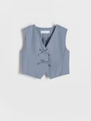 Kurtki i płaszcze dla dziewczynek - Reserved - Elegancka kamizelka - jasnoniebieski - miniaturka - grafika 1