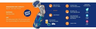 Quokka Boost Coffee Tumbler - Kubek termiczny ze stali nierdzewnej z zaparzaczem 400 ml (Greenstone) - Kubki termiczne - miniaturka - grafika 1