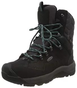 KEEN Damskie buty zimowe Revel 4 Polar Mid High, Black North Atlantic, 37.5 EU - Śniegowce damskie - miniaturka - grafika 1