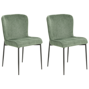 Krzesła - Zestaw 2 krzeseł do jadalni zielony ADA - miniaturka - grafika 1