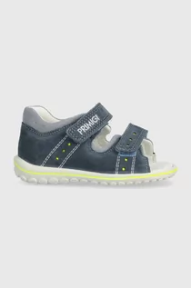 Buty dla chłopców - Primigi sandały zamszowe dziecięce kolor niebieski - grafika 1