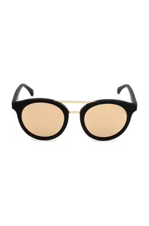 Okulary przeciwsłoneczne - Calvin Klein okulary przeciwsłoneczne kolor czarny - grafika 1