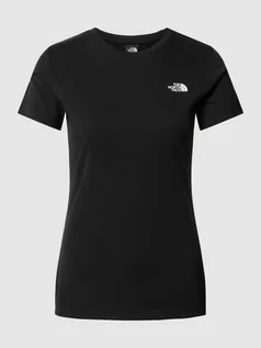 Koszulki i topy damskie - T-shirt z nadrukiem z logo - grafika 1