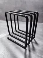 Deski do krojenia - KUBISTYCZNY STOJAK NA DESKI DO KROJENIA KUCHENY METALOWY LOFT CZARNY - miniaturka - grafika 1