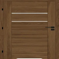 Drzwi wewnętrzne - Drzwi wewnętrzne łazienkowe z podcięciem wentylacyjnym Sangres 90 lewe orzech michigan Voster 5905515001045 - miniaturka - grafika 1