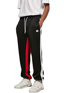 STARTER BLACK LABEL Męskie spodnie treningowe Starter Laser Track Pants, czarne/czerwone/białe, L - Spodenki męskie - miniaturka - grafika 1