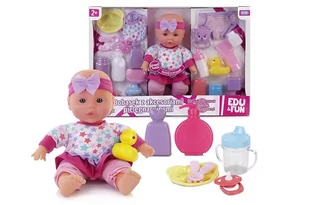 Artyk Lalka Bobasek z akcesoriami pielęgnacyjnymi 32cm Edu&Fun 121692 121692 - Lalki dla dziewczynek - miniaturka - grafika 1