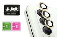 Pozostałe akcesoria do telefonów - Szkło na aparat do SAMSUNG GALAXY Z FOLD 4 / FOLD 5 złoty ring ochrona 3D - miniaturka - grafika 1