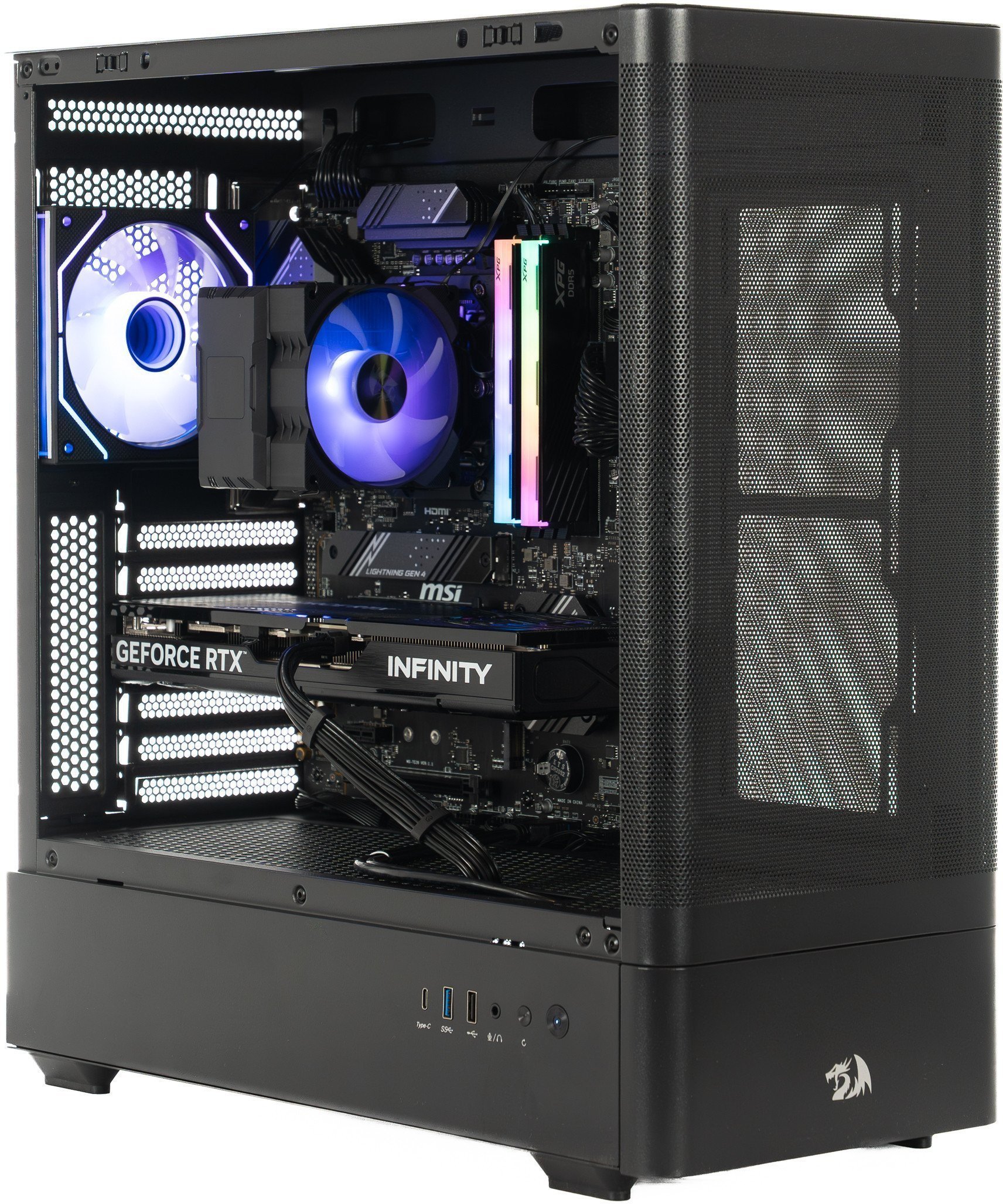 Komputer Game X G100, Core i5-14400F, 16 GB, RTX 5060, 1 TB M.2 PCIe