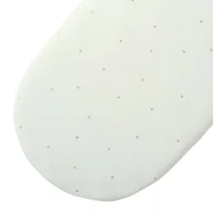 Prześcieradła dla dzieci - Prześcieradło bawełniane do kosza mojżesza / gondoli z gumką- KREMOWE W ZŁOTE KROPKI - miniaturka - grafika 1