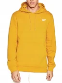 Bluzy męskie - Bluza sportowa męska REEBOK Bluza sportowa z kapturem HJ9940 zółta S - miniaturka - grafika 1
