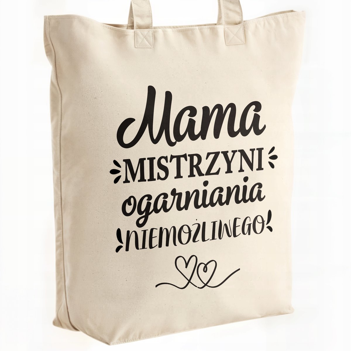 Torba bawełniana premium na zakupy Dzień Matki Prezent Mama Mistrzyni