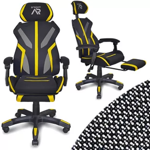 Aragon Fotel  CM-917798 żółty CM-917798 - Fotele gamingowe - miniaturka - grafika 1