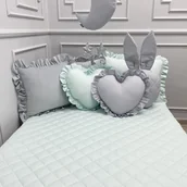 Koce i narzuty dla dzieci - PIKOWANA NARZUTA 120x200cm MIĘTOWA - miniaturka - grafika 1