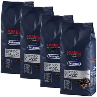 ZESTAW 4x KAWA ZIARNISTA DELONGHI KIMBO CLASSIC ESPRESSO ROBUSTA 1KG - Kawa - miniaturka - grafika 1