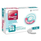 Przeziębienie i grypa - Flegtac ORO, 4mg, Tabletki ulegające rozpadowi w jamie ustnej, 20 tabletek - miniaturka - grafika 1