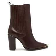 Botki damskie - Botki Bronx New American 34322-V 3784 Brązowy - miniaturka - grafika 1