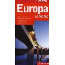 Demart Europa - mapa samochodowa (skala 1:3 400 000) - Demart - Atlasy i mapy - miniaturka - grafika 1
