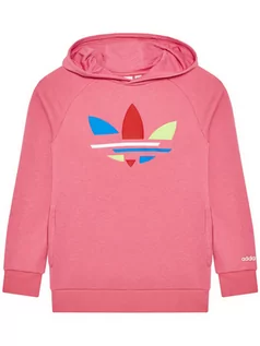 Bluzy dla chłopców - Adidas Bluza adicolor H32396 Różowy Regular Fit - grafika 1
