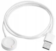 Akcesoria do smartwatchy - KABEL PODSTAWKA ŁADUJĄCA DOCK USB ŁADOWARKA DO ZEGARKA FOSSIL GEN 4 / GEN 5 (biała - miniaturka - grafika 1