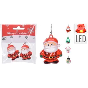 Zawieszka LED komplet 2 szt mix 4 wzorów - Oświetlenie świąteczne - miniaturka - grafika 1