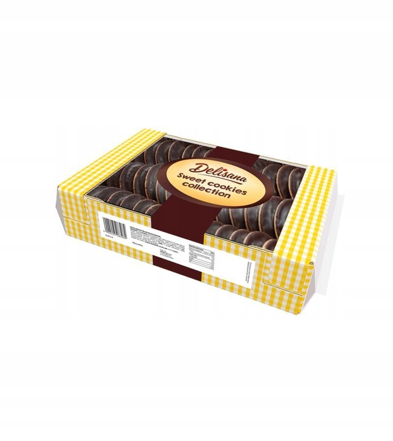 Delisana Biszkopty z galaretką owocową oblewane 800g