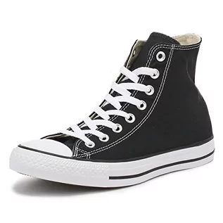 Sneakersy damskie - Converse All Star Hi Canvas monochromatyczne czarne sneakersy, czarny, 41.5 EU - grafika 1