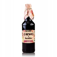 Soki i napoje niegazowane - ZAKWAS Sok z buraka z czosnkiem 500ml 0,5l butelka szklana BEZ KONSERWANTÓW - miniaturka - grafika 1