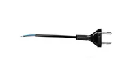 Listwy zasilające - zamel Przewód przyłączeniowy bez wyłącznika 190cm czarny SP-190/2X0,5/-CZN YNS10000436 PRW10000268 - miniaturka - grafika 1