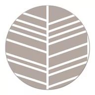 Deski do krojenia - Deska Nowoczesny wzór w jodełkę biały i szary fi40, Coloray - miniaturka - grafika 1