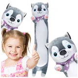 Maskotki i pluszaki - Maskotka Pluszowy Piesek Poduszka 2W1 56Cm Z1088 - miniaturka - grafika 1