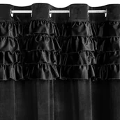 Zasłony - Zasłona EUROFIRANY Erin 140 x 250 cm Czarny - miniaturka - grafika 1