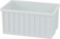Pojemniki przemysłowe - Artech Pojemnik magazynowy bez uchwytów, biały, wym. 60x40cm, atest na kontakt z żywnością - miniaturka - grafika 1