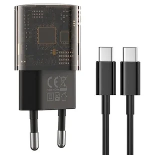 XO Clear ładowarka sieciowa CE05 PD 30W QC 3.0 18W 1x USB 1x USB-C dymiona + kabel USB-C - USB-C - Ładowarki do telefonów - miniaturka - grafika 1