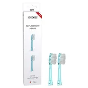 Końcówki do szczoteczek elektrycznych - Końcówki do szczotki jonowej IonicKiss MIĘKKIE niebieskie 2szt - miniaturka - grafika 1