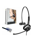 Słuchawki bluetooth - GEQUDIO 1-nauszny zestaw suchawkowy do Cisco z kablem - miniaturka - grafika 1